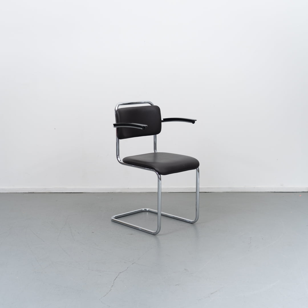 Gispen 201 XL stoel Bruin Leer showroom model