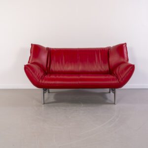 ACTIE!! Leolux Tango 2-zits/192cm Bank Rood - Gepolijst