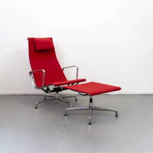 Vitra Eames EA 124 + 125 Set Rood Hopsak - Chroom