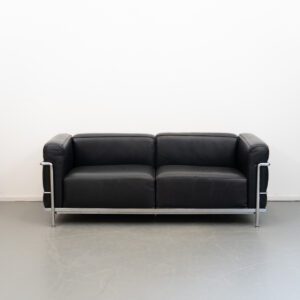 Cassina Le Corbusier LC3 Grand Confort twee zits bank Zwart