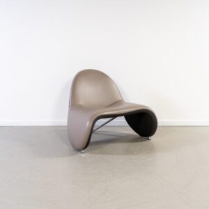 Leolux Sella Fauteuil Grijs/antraciet - Leer