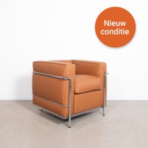 Cassina Lc2 fauteuil Le Corbusier Cognac - Leer