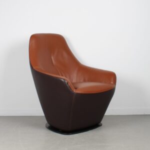 Leolux Cantate Fauteuil Cognac/Bruin - Leer
