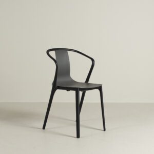 Vitra Belleville Stoel Grijs Kunststof - Zwart