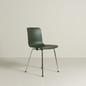 Vitra Hal Stoel Groen Kunststof - Chroom
