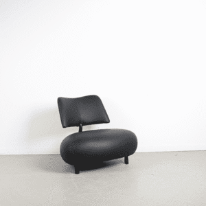 Leolux Pallone Fauteuil Zwart Leer