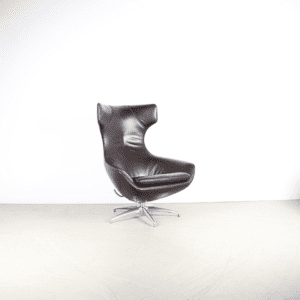 Leolux Caruzzo PLUS Fauteuil Bruin Leer - Chroom