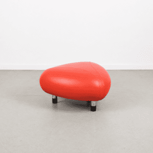 Leolux Pallone Hocker Rood Leer