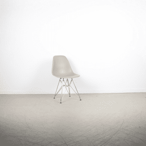 Vitra Eames DSR-Stoel Grijs – Chroom