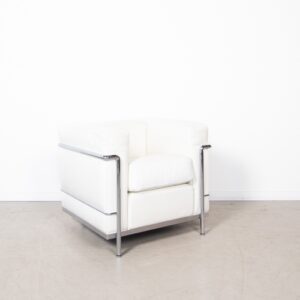 Cassina LC2 Fauteuil Leer – Chroom