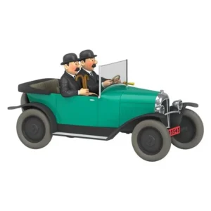 Kuifje auto 1:24 Jansen en Jansen in groene Citroen 5CV