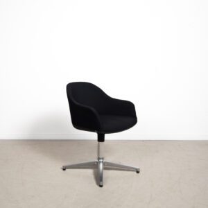Vitra Softshell Bureaustoel Zwart Bouroullec - Chroom