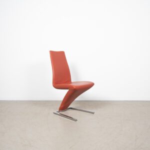Rolf Benz Stoel Rood Leer