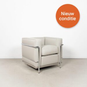 Cassina Fauteuil Wit Leer - Chroom