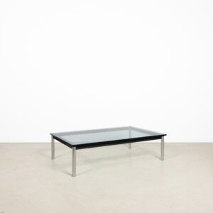 Cassina LC10-P Salontafel Zwart Glas 120 x 80 cm - Chroom