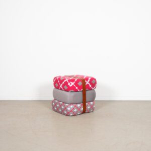 Fatboy Baboesjka Poef Rood/Grijs Stof