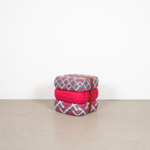 Fatboy Baboesjka Poef Rood/Grijs Stof (Patroon 1)