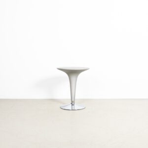 Magis Bombo Tafel Rond Lichtgrijs Kunststof Ø55 cm - Chroom