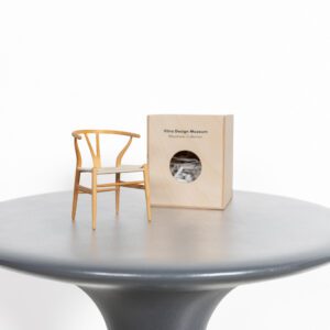 Vitra Miniatuur Y-Chair Stoel Hout/Vlechtwerk