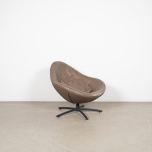 Label Hidde Fauteuil Taupe Leer