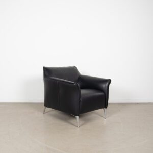 Leolux Mayuro Fauteuil Zwart Leer