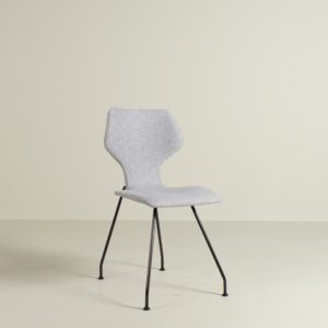 Design On Stock Cavalletta Stoel Grijs/Wit Patroon Stof - Zwart