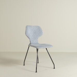 Design On Stock Cavalletta Stoel Lichtblauw/Blauw Patroon Stof - Zwart
