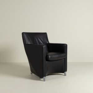Leolux Dolcinea Fauteuil Zwart Leer