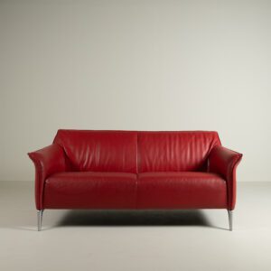 Leolux Mayon Bank 2-Zits Rood Leer