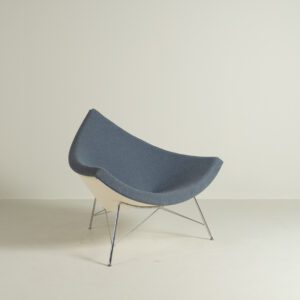 Vitra Coconut Fauteuil Grijs Stof