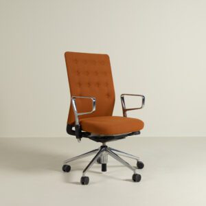 Vitra ID Trim Bureaustoel Oranje Stof - Chroom