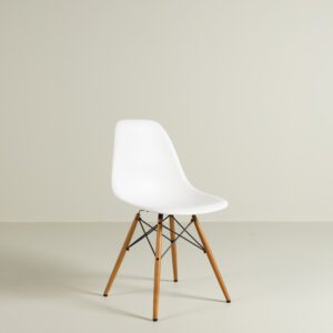 Vitra DSW Stoel Wit Kunststof - Hout