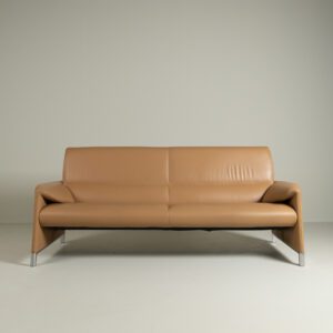 Leolux Felizia Bank 3-Zits Cognac Leer
