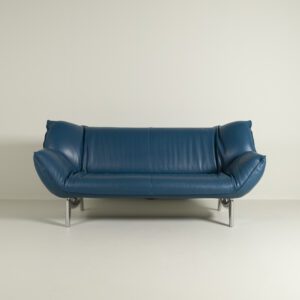 Leolux Tango Bank 3-Zits Blauw Leer