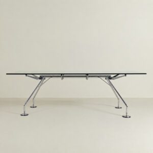 Tecno Nomos Tafel Glas - Chroom