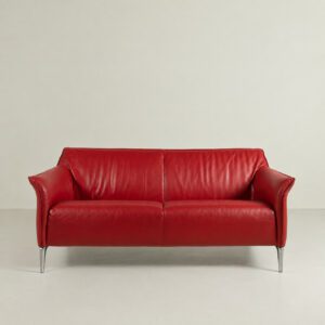 Leolux Mayon Bank 3-Zits Rood Leer
