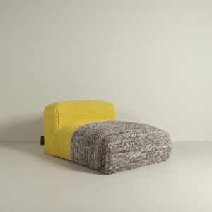 GAN Rugs Mangas Space Chaise Longue Plait Geel Wol
