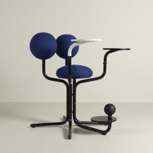 Globe Concept Globe Tree Bureaustoel Blauw Stof - Zwart