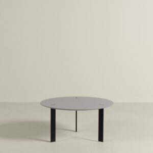 Viccarbe Ryutaro Salontafel Rond Grijs MDF Ø90 cm - Zwart