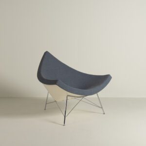 Vitra Coconut Fauteuil Grijs Stof